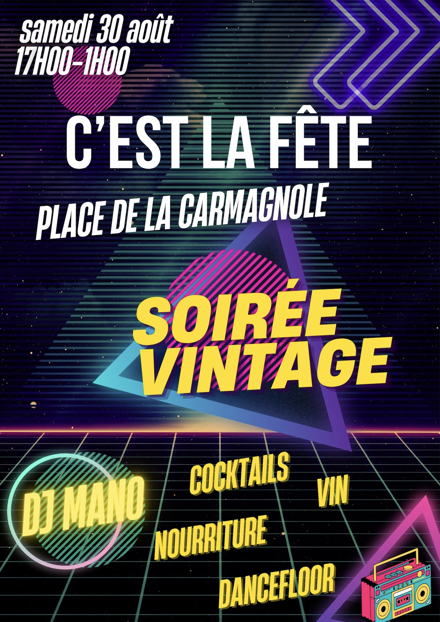 Soirée Vintage 30 août 25 Soirée Vintage 30 août 25